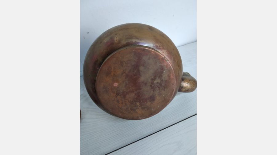 Bule chaleira em cobre muito antigo