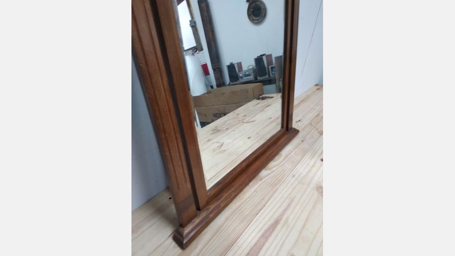 Espelho vintage em madeira anos 70